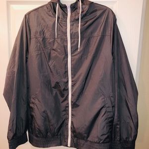 Grey Windbreaker Jacket